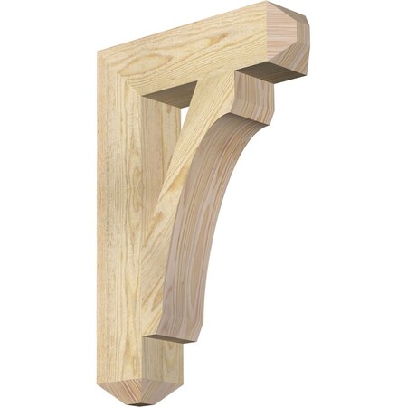 Ekena Millwork Legacy Craftsman Rough Sawn Bracket, Douglas Fir, 4"W x 16"D x 24"H BKT04X16X24LEC04RDF